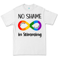 White no Shame Stimming Premium Tee - CowhideDigitalArt