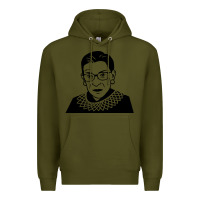Army Green ruth bader ginsburg Premium Hoodie - artisFamous