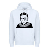 White ruth bader ginsburg Premium Hoodie - artisFamous