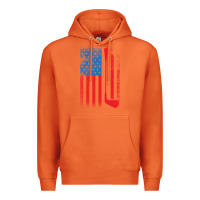 Carrot Golf with USA Flag Premium Hoodie - artisFamous