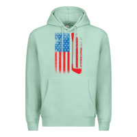 Seafoam Golf with USA Flag Premium Hoodie - artisFamous