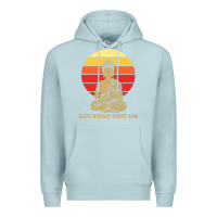 Blue Mist let that shit go buddha Premium Hoodie - artisFamous