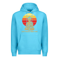 Ocean Blue let that shit go buddha Premium Hoodie - artisFamous