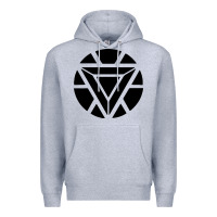 Heather Grey arc reactor   new element Premium Hoodie - artisFamous