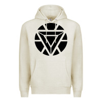 Oatmeal Heather arc reactor   new element Premium Hoodie - artisFamous
