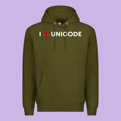 I � Unicode Premium Hoodie Designed By Artisfamous