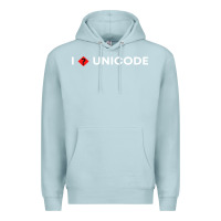 Blue Mist i � unicode Premium Hoodie - artisFamous