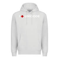 Dove Grey i � unicode Premium Hoodie - artisFamous