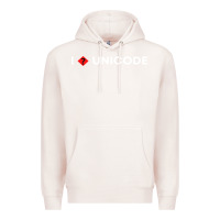Pale Pink i � unicode Premium Hoodie - artisFamous