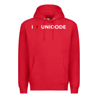 Red i � unicode Premium Hoodie - artisFamous