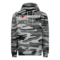 Slate Camo i � unicode Premium Hoodie - artisFamous