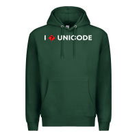 Sports Green i � unicode Premium Hoodie - artisFamous