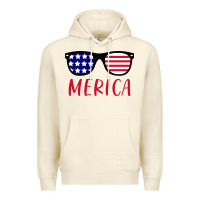 Sandshell Merica Usa Flag Sunglasses 4th Of July Premium Hoodie - artisFamous