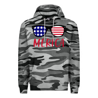 Slate Camo Merica Usa Flag Sunglasses 4th Of July Premium Hoodie - artisFamous