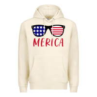 Tofu Merica Usa Flag Sunglasses 4th Of July Premium Hoodie - artisFamous