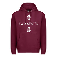Burgundy two seater Premium Hoodie - artisFamous
