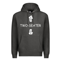 Charcoal Heather two seater Premium Hoodie - artisFamous
