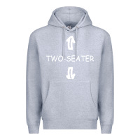 Heather Grey two seater Premium Hoodie - artisFamous