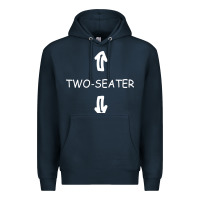 Navy two seater Premium Hoodie - artisFamous