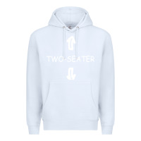 White two seater Premium Hoodie - artisFamous