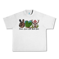 Lunar Rock Peace Love Elk Buck Deer Urban Heavy Tee - LillyAllenDesigns
