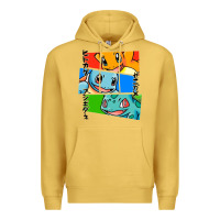 Antique Gold kanto starters Premium Hoodie - artisFamous