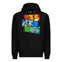 Black kanto starters Premium Hoodie - artisFamous