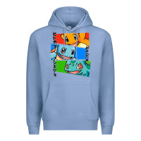 Colony Blue kanto starters Premium Hoodie - artisFamous