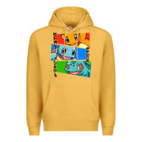 Mustard kanto starters Premium Hoodie - artisFamous