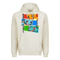 Oatmeal Heather kanto starters Premium Hoodie - artisFamous