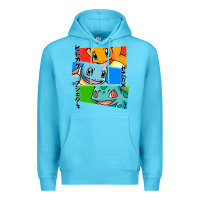 Ocean Blue kanto starters Premium Hoodie - artisFamous
