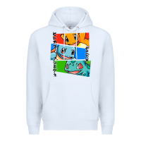 White kanto starters Premium Hoodie - artisFamous