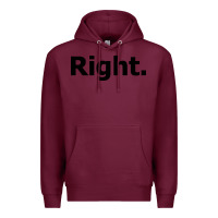 Burgundy right Premium Hoodie - artisFamous