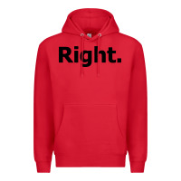 Red right Premium Hoodie - artisFamous