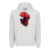 Dove Grey rooster Premium Hoodie - artisFamous