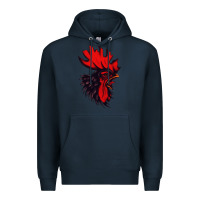 Navy rooster Premium Hoodie - artisFamous
