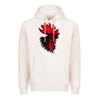Pale Pink rooster Premium Hoodie - artisFamous