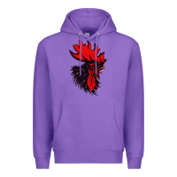 Purple rooster Premium Hoodie - artisFamous
