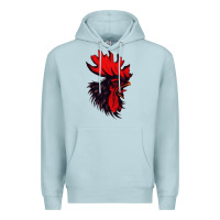 Blue Mist rooster Premium Hoodie - artisFamous