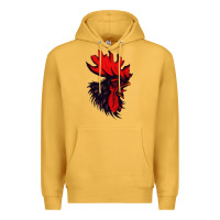 Mustard rooster Premium Hoodie - artisFamous