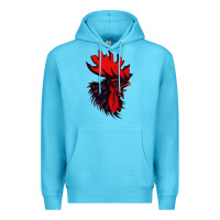 Ocean Blue rooster Premium Hoodie - artisFamous
