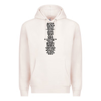 Pale Pink phonetic alphabet Premium Hoodie - artisFamous