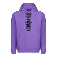 Purple phonetic alphabet Premium Hoodie - artisFamous