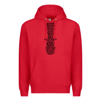 Red phonetic alphabet Premium Hoodie - artisFamous