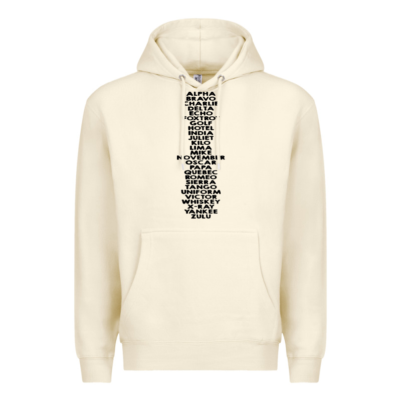 Phonetic Alphabet Premium Hoodie by artisFamous | Teevron