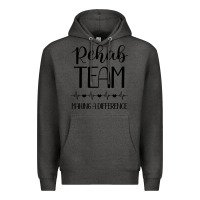 Charcoal Heather physical therapy making a difference Premium Hoodie - artisFamous