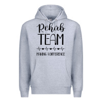 Heather Grey physical therapy making a difference Premium Hoodie - artisFamous