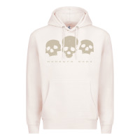 Pale Pink memento mori three skulls Premium Hoodie - artisFamous