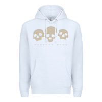 White memento mori three skulls Premium Hoodie - artisFamous