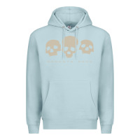 Blue Mist memento mori three skulls Premium Hoodie - artisFamous